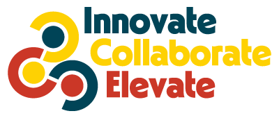 Awards celebration logo with the words innovate celebrate elevate.
